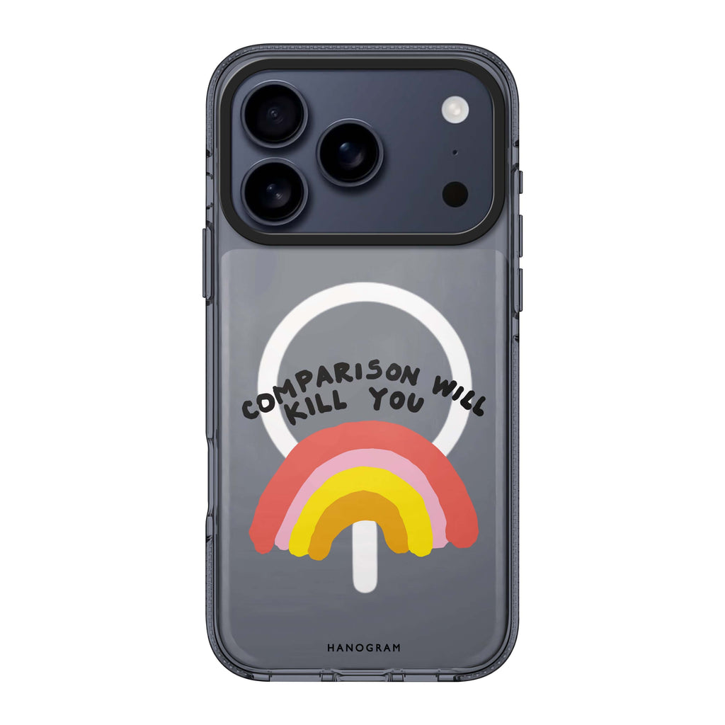 No Comparison iPhone 17 Pro Max MagSafe 水晶透明保護殼 文字設計設計 圖1