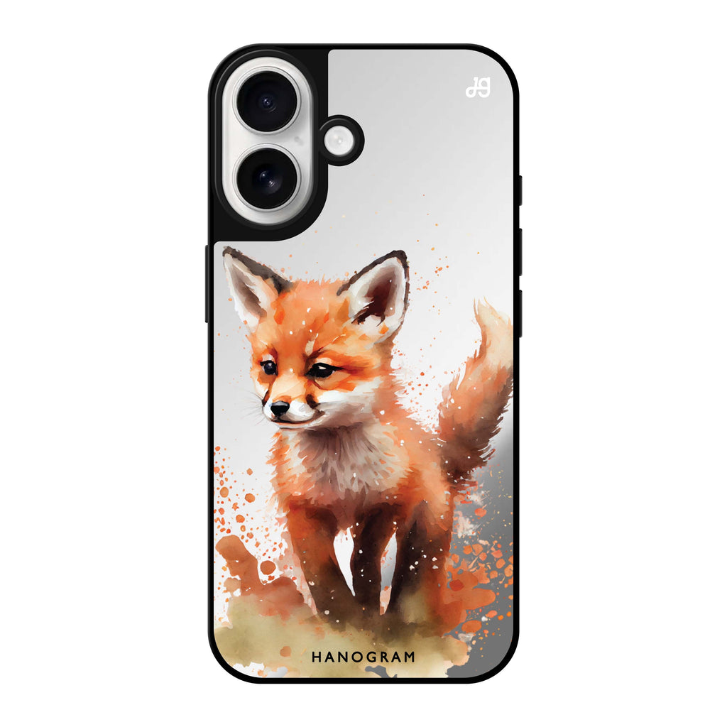 Reflective iPhone 16 Mirror Case –A Fox Design