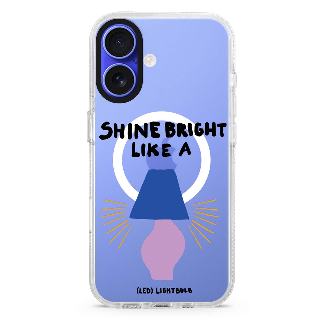 Shine Bright Like a LED Magsafe 兼容水晶透明保護殼