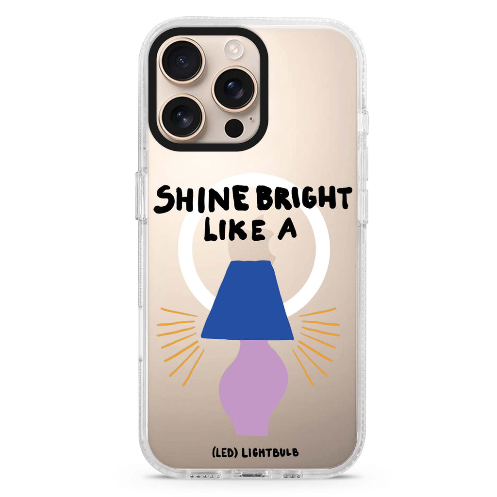 Shine Bright Like a LED Magsafe 兼容水晶透明保護殼