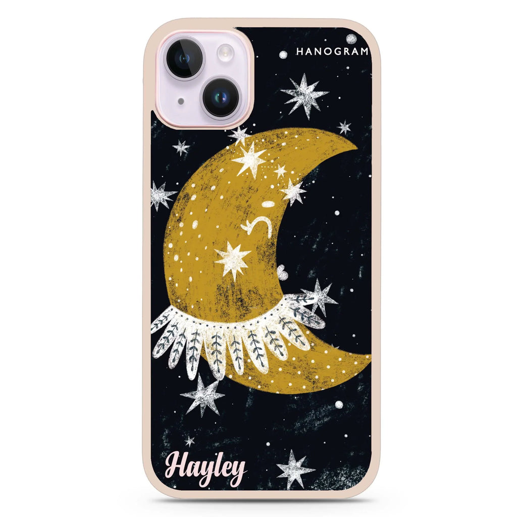 Cute Half Moon iPhone 15 Plus 防衝擊保護殼