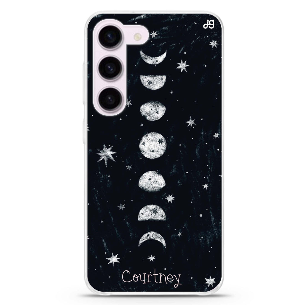 Phases of the moon Samsung Galaxy 水晶透明保護殼