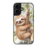 Reflective iPhone 16 Mirror Case –A Sloth Design