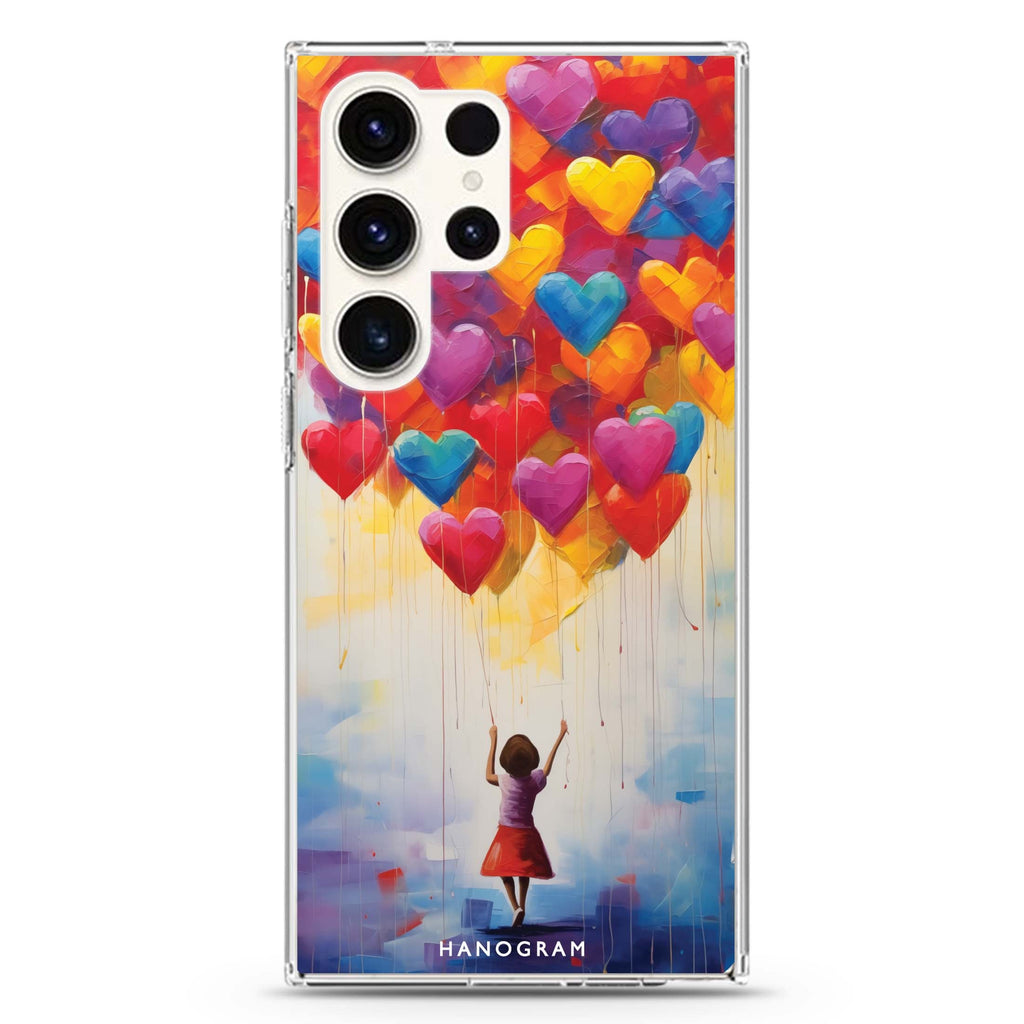 Melting Love Samsung Galaxy Ultra 透明保護殼，適用 S26/S25/S24/S23 Ultra，圖1
