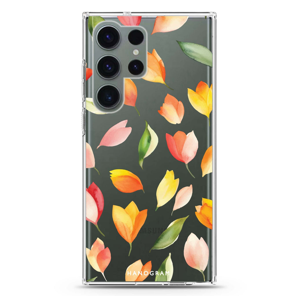 Tulip Rain Samsung Galaxy Ultra 透明保護殼，適用 S26/S25/S24/S23 Ultra，圖1