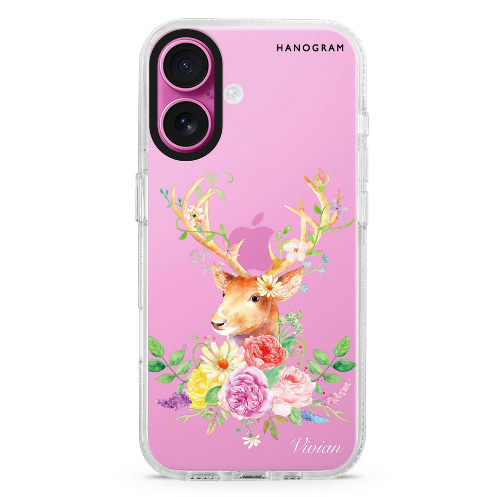 Floral & Deer 水晶透明保護殼