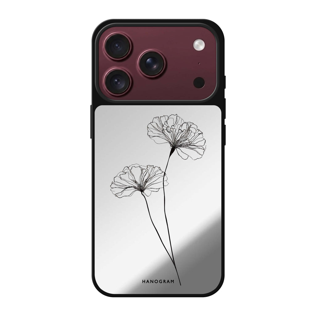Sketch Flowers 鏡面手機殼