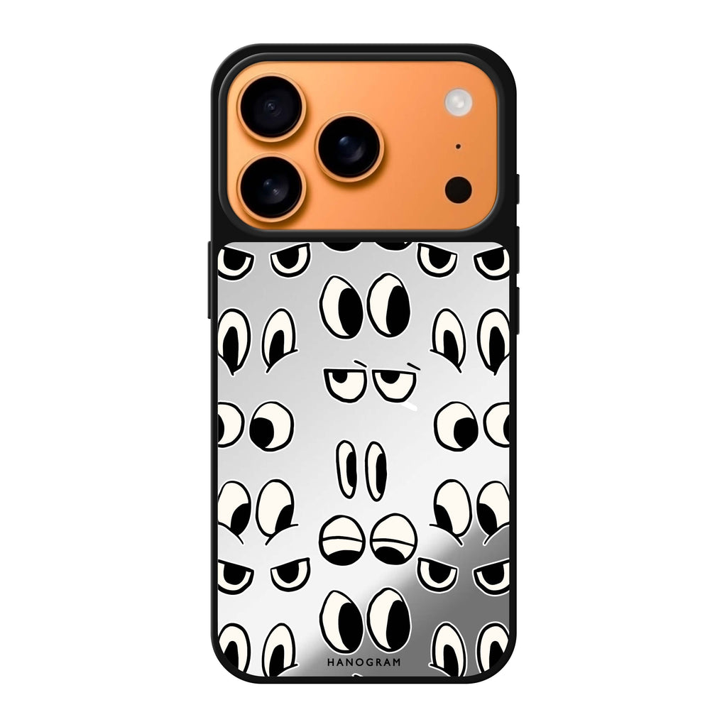 Look at me 文字 iPhone 17 Pro Max 鏡面手機殼主圖