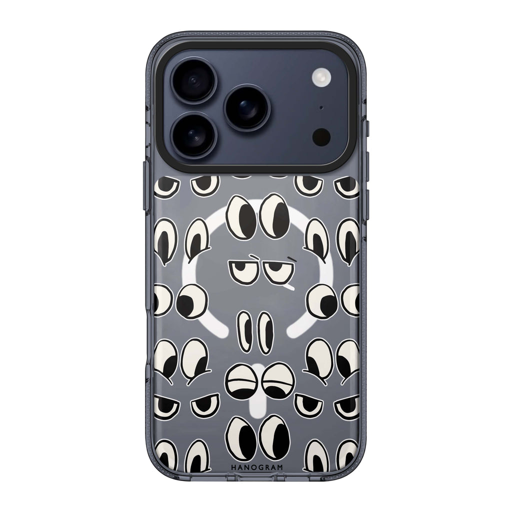 Look at me iPhone 17 Pro Max MagSafe 水晶透明保護殼 文字設計設計 圖1