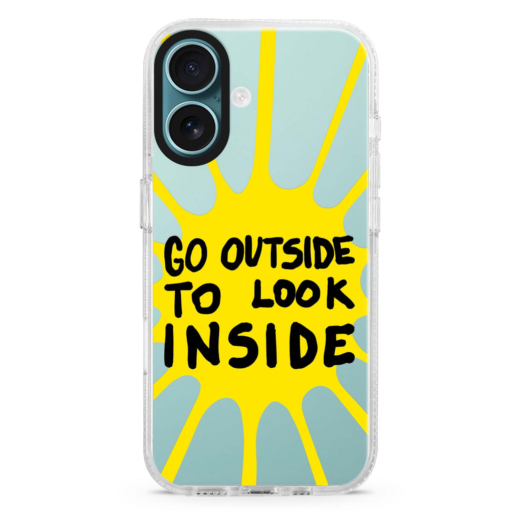 Go Outside to Look INSIDE shine 水晶透明保護殼
