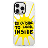 Go Outside to Look INSIDE shine Magsafe 兼容水晶透明保護殼