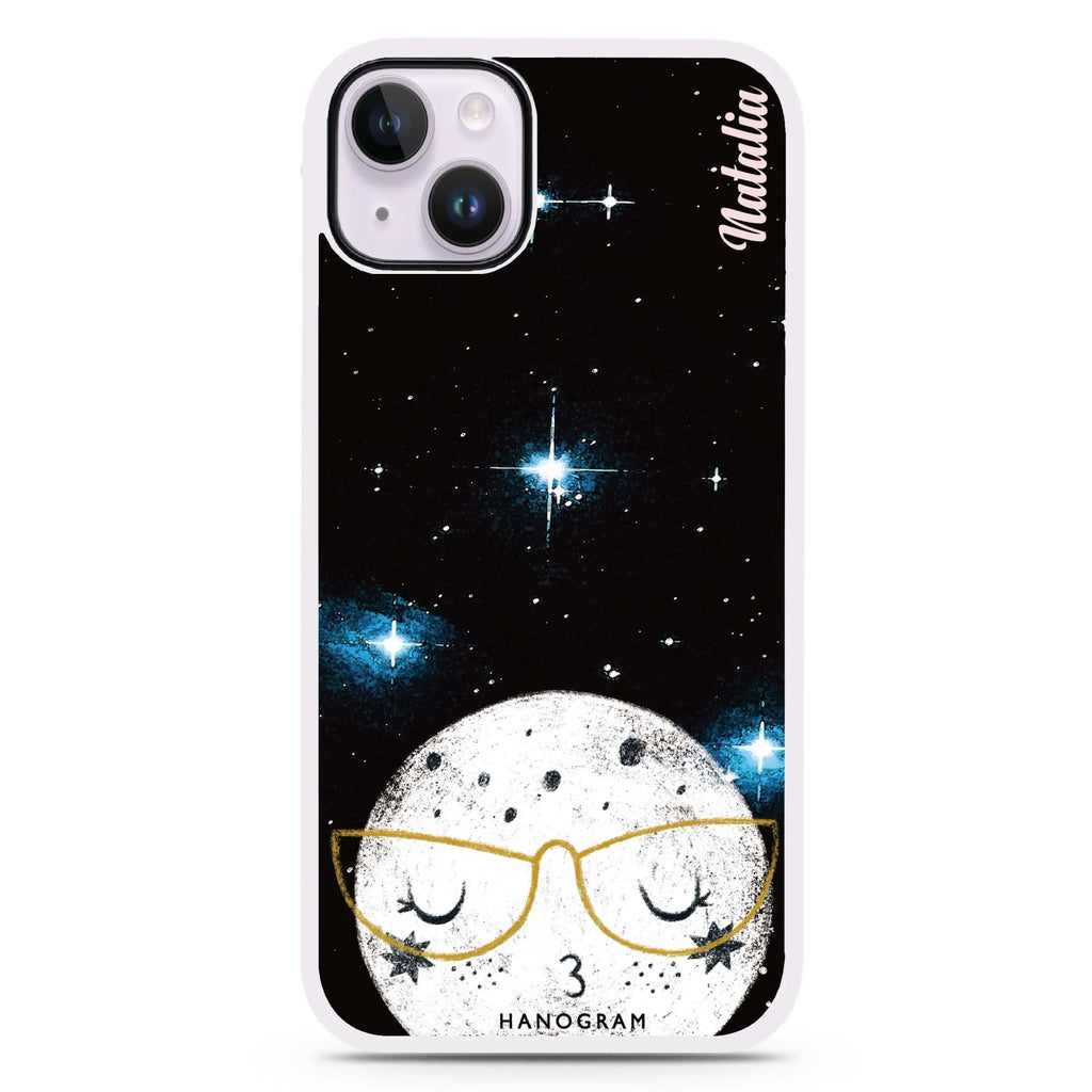 Glasses Moon iPhone 15 Plus 防衝擊保護殼