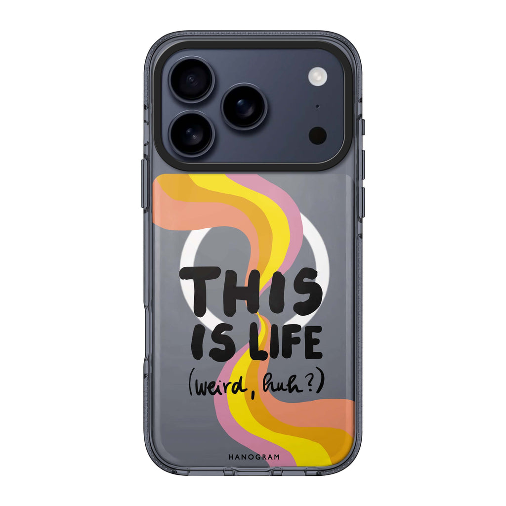 This is Life iPhone 17 Pro Max MagSafe 水晶透明保護殼 文字設計設計 圖1