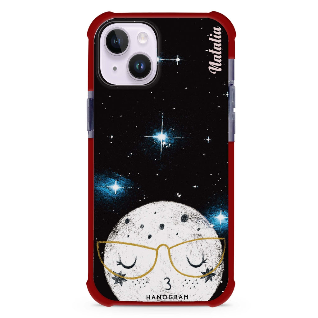 Glasses Moon iPhone 15 Plus Magsafe 兼容超強防摔保護殼