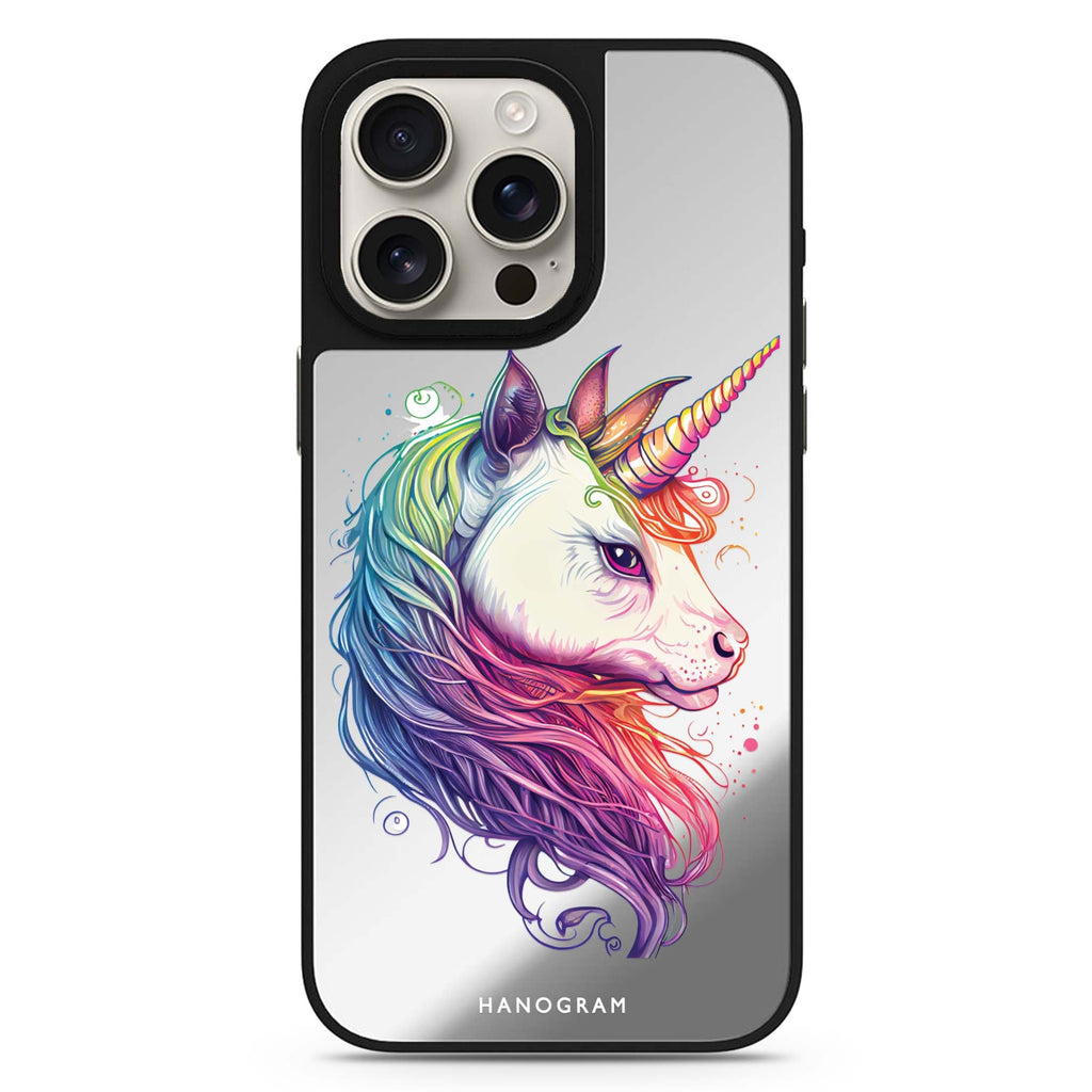 A unicorn 鏡面手機殼