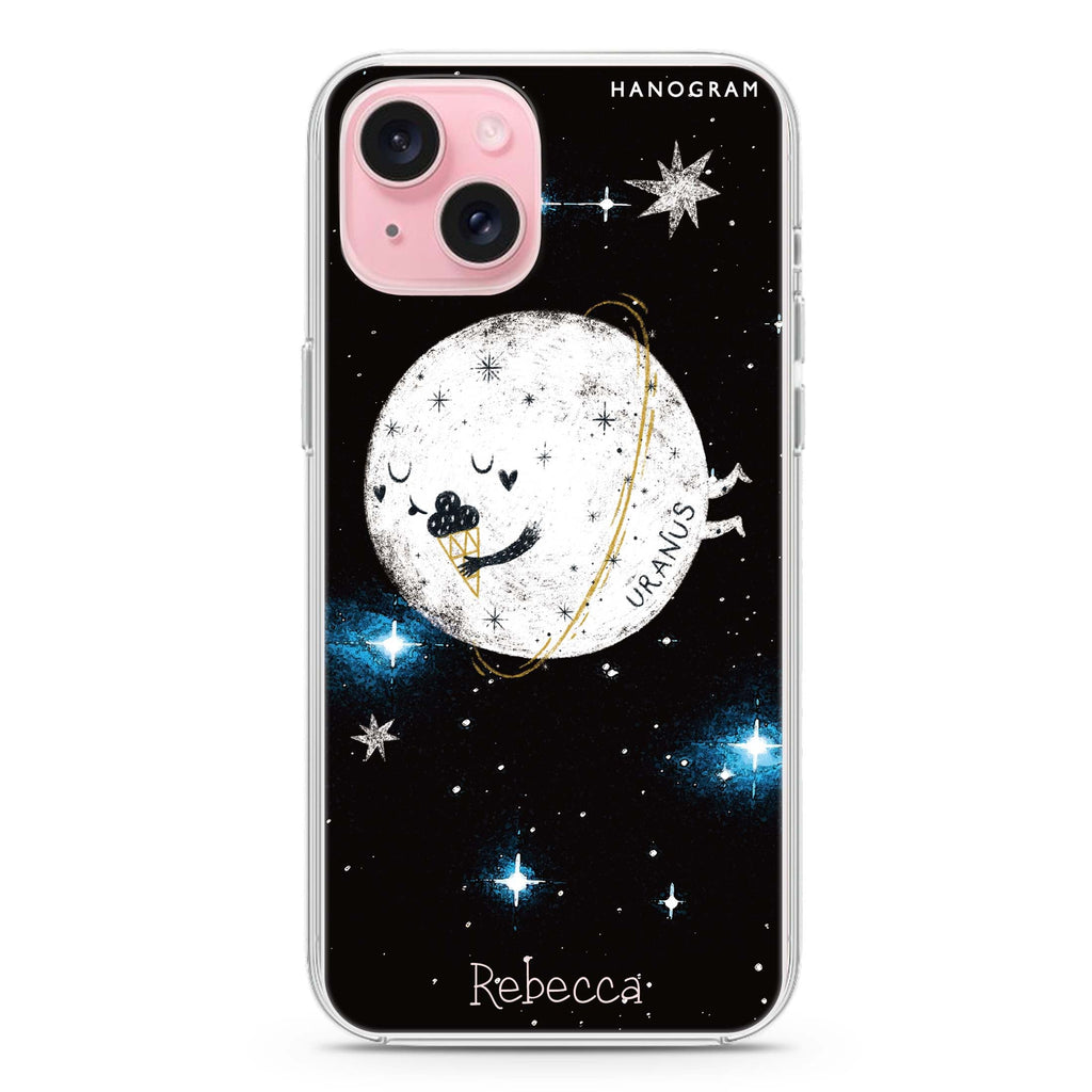 Funnt Uranus iPhone 15 Plus Magsafe 兼容水晶透明保護殼
