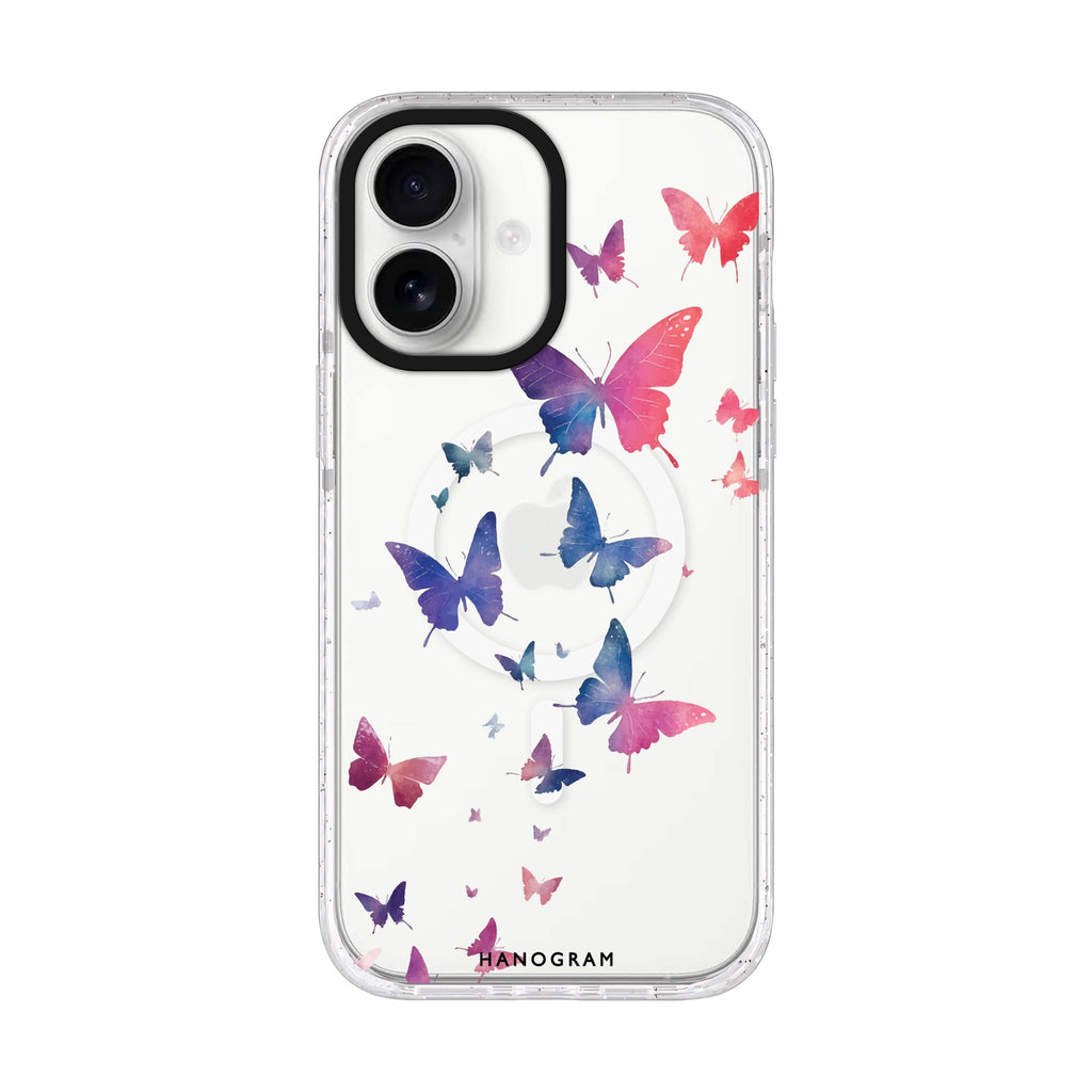 Light Wings iPhone 17 水晶透明保護殼正面展示