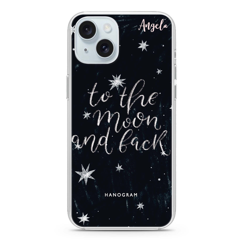 To the moon and back iPhone 15 水晶透明保護殼