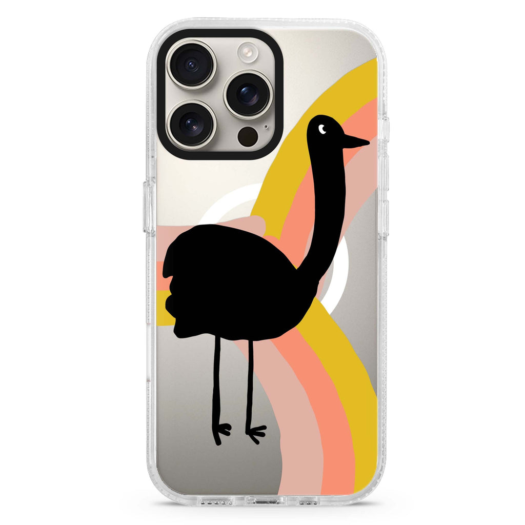 Rainbow Bird Magsafe 兼容水晶透明保護殼