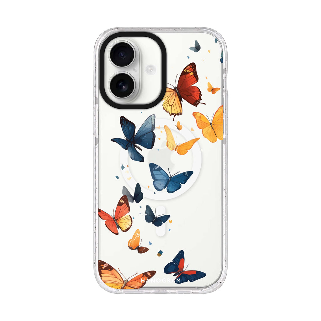 Quiet Flight iPhone 17 水晶透明保護殼正面展示