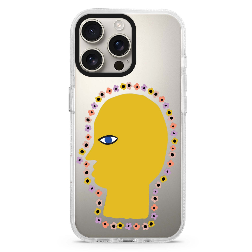 Floral Brain iPhone 16 Pro & 16 Pro Max Case - Personalized and Stylish Protection