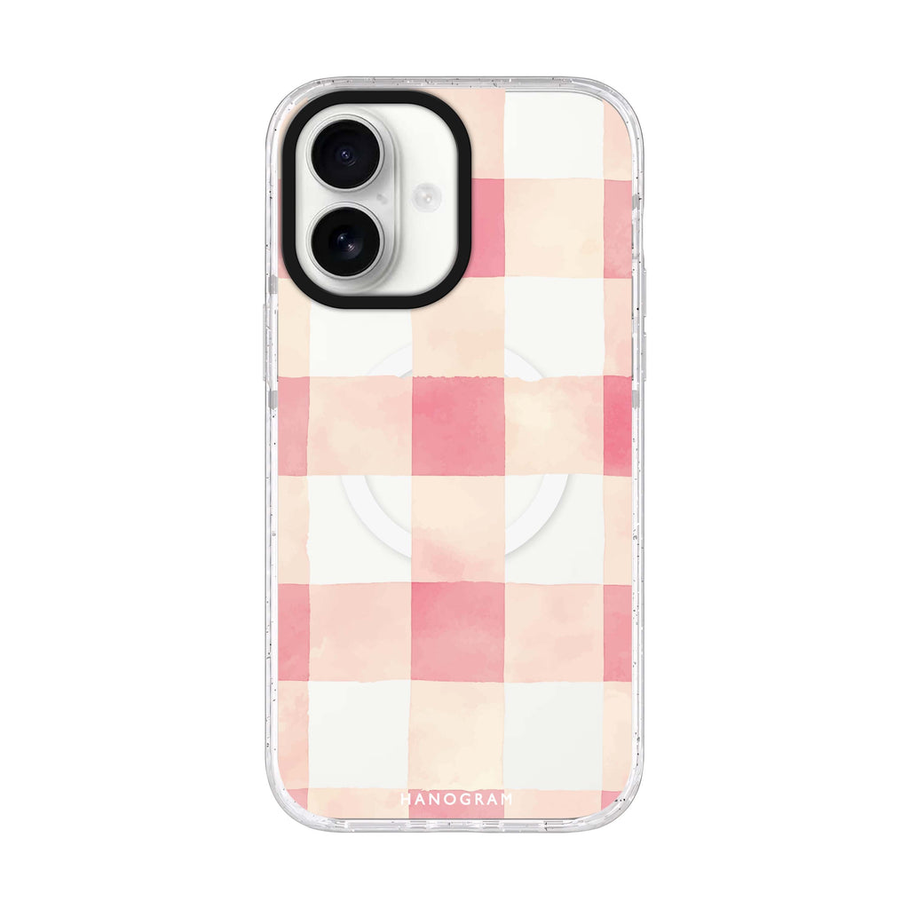 Rosy Picnic iPhone 17 水晶透明保護殼正面展示