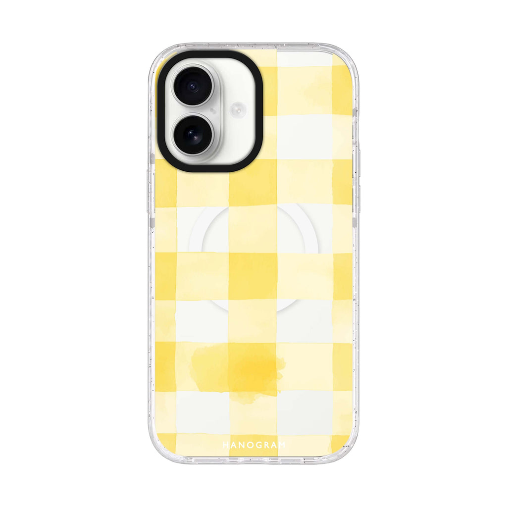 Lemon Checks iPhone 17 水晶透明保護殼正面展示