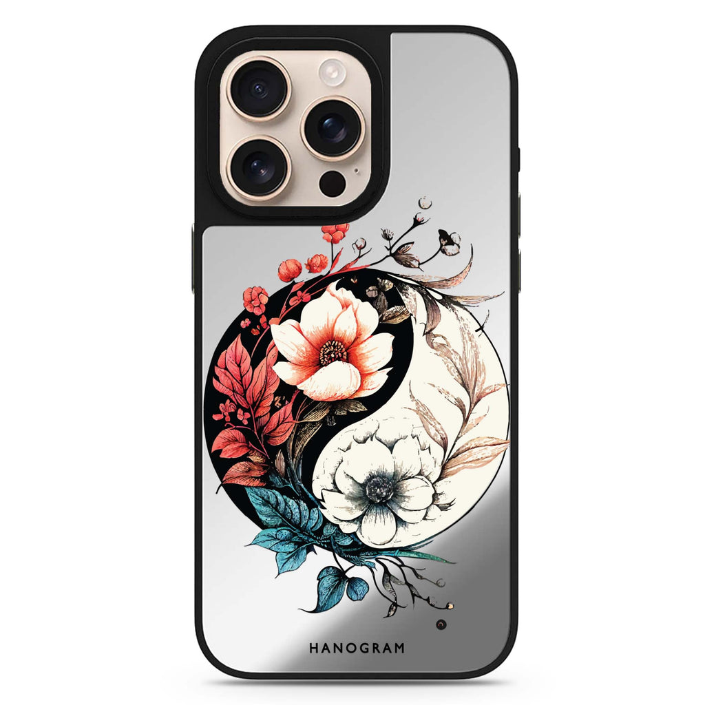 Pretty Floral & Tai Chi 鏡面手機殼