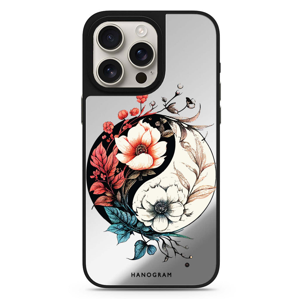 Pretty Floral & Tai Chi 鏡面手機殼