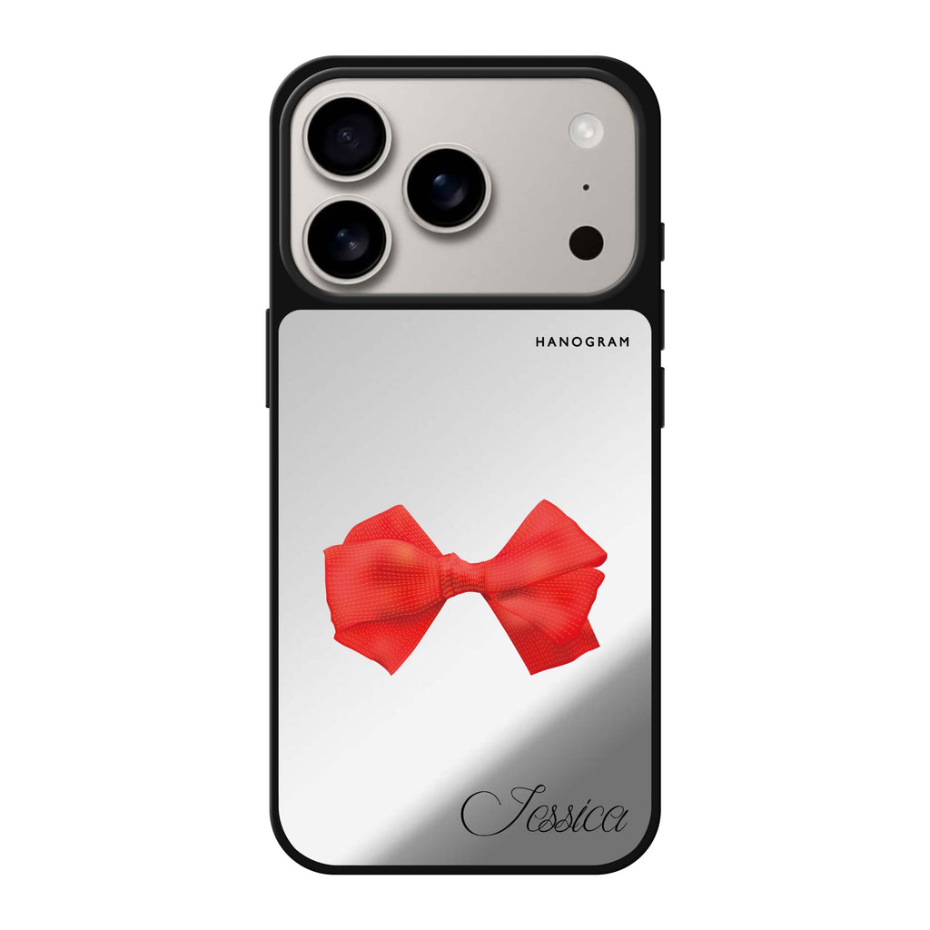 Red Bow 紅色蝴蝶結 iPhone 17 Pro Max 鏡面手機殼主圖
