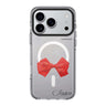 Red Bow iPhone 17 Pro Max MagSafe 水晶透明保護殼 蝴蝶結圖案設計 可自訂名字及字色 圖1