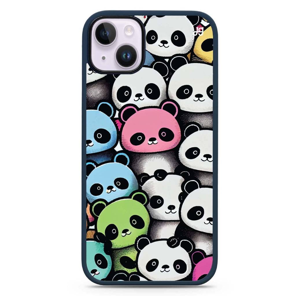 Cute Pandas iPhone 15 Plus 防衝擊保護殼