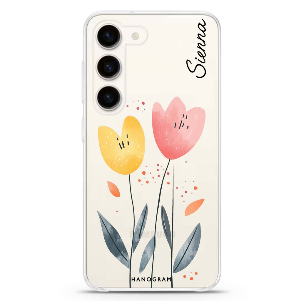 Tulip Twins Samsung Galaxy 水晶透明保護殼