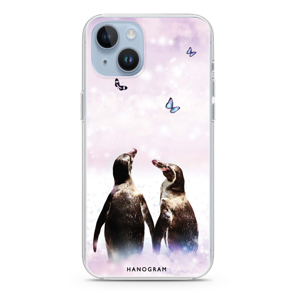 Penguin Gaze iPhone 14 Plus 水晶透明保護殼