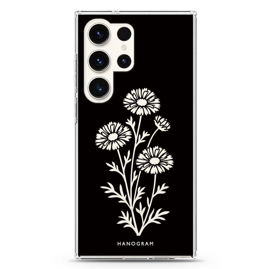 Chalk Daisy Stems Samsung Galaxy 水晶透明保護殼