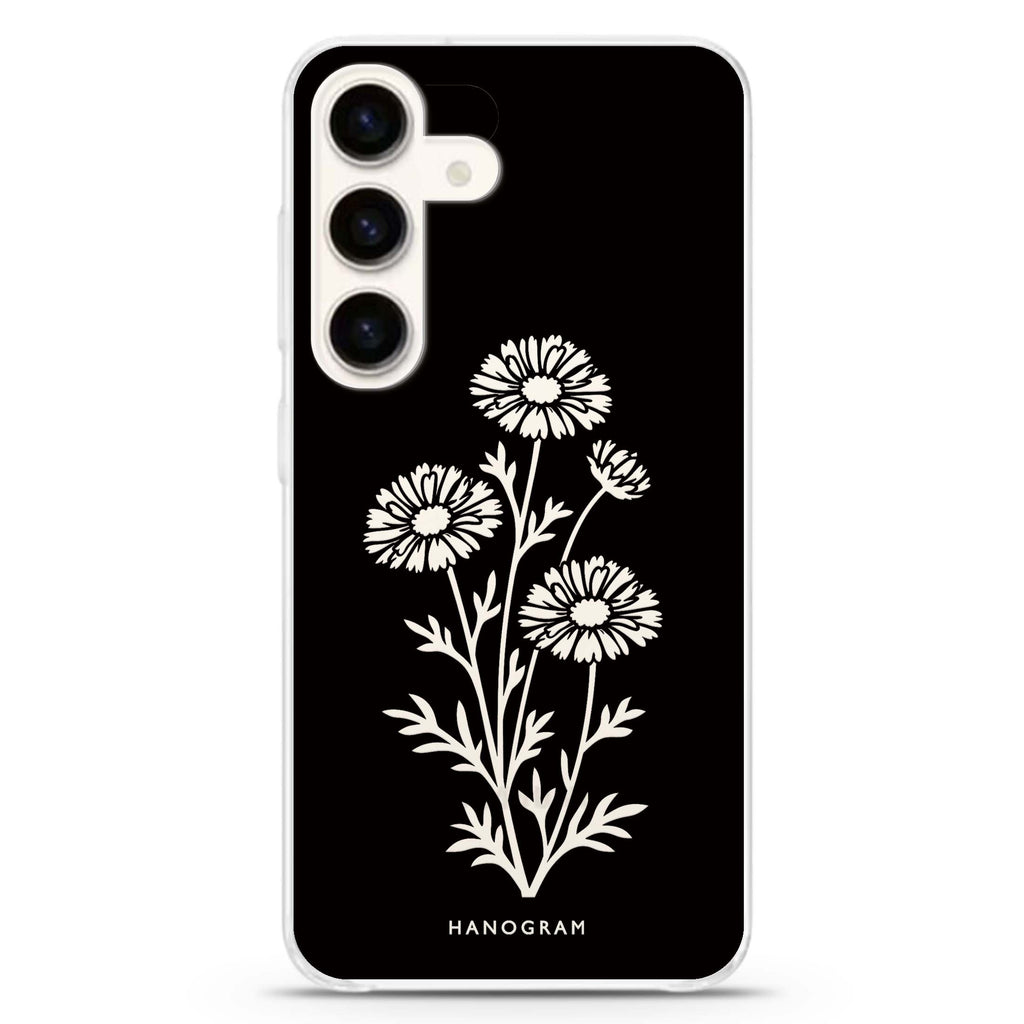 Chalk Daisy Stems Samsung Galaxy 水晶透明保護殼