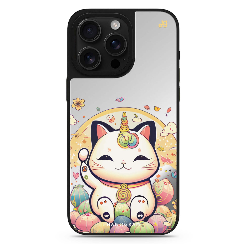 Cute Lucky Cat 鏡面手機殼