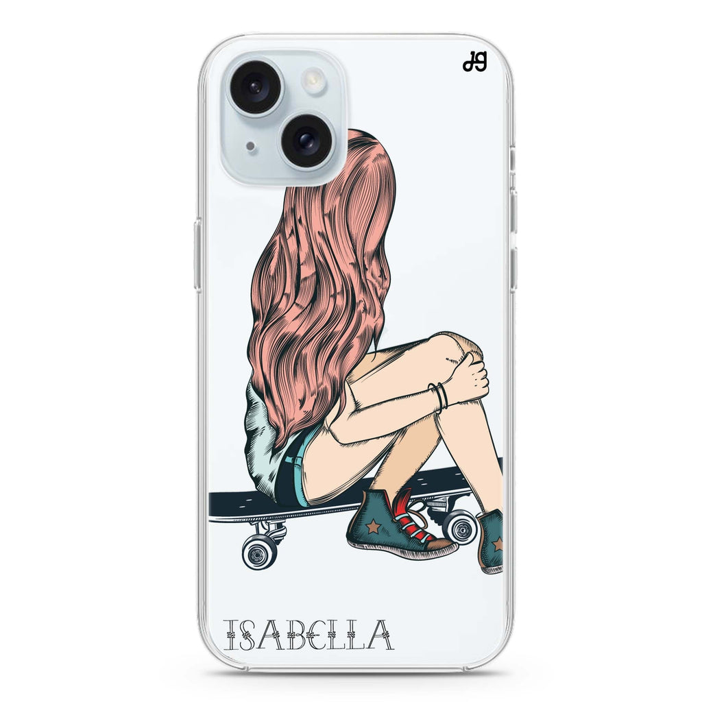 Skater Girl iPhone 15 plus 水晶透明保護殼