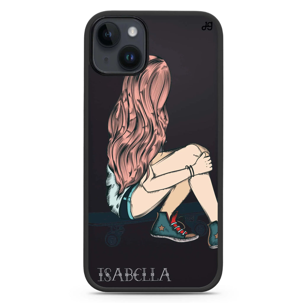 Skater Girl iPhone 15 Plus 防衝擊保護殼