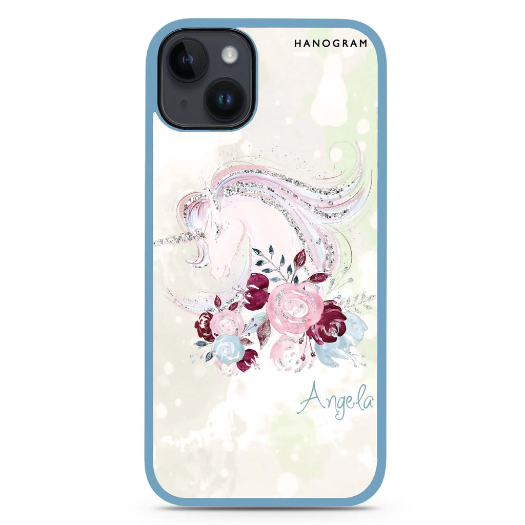 Unicorn & Floral iPhone 15 Plus 防衝擊保護殼