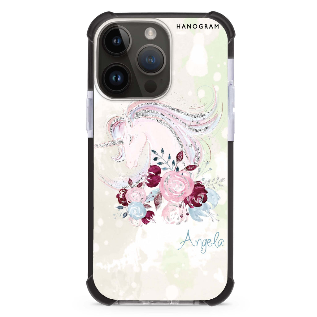Unicorn & Floral iPhone Magsafe 兼容超強防摔保護殼