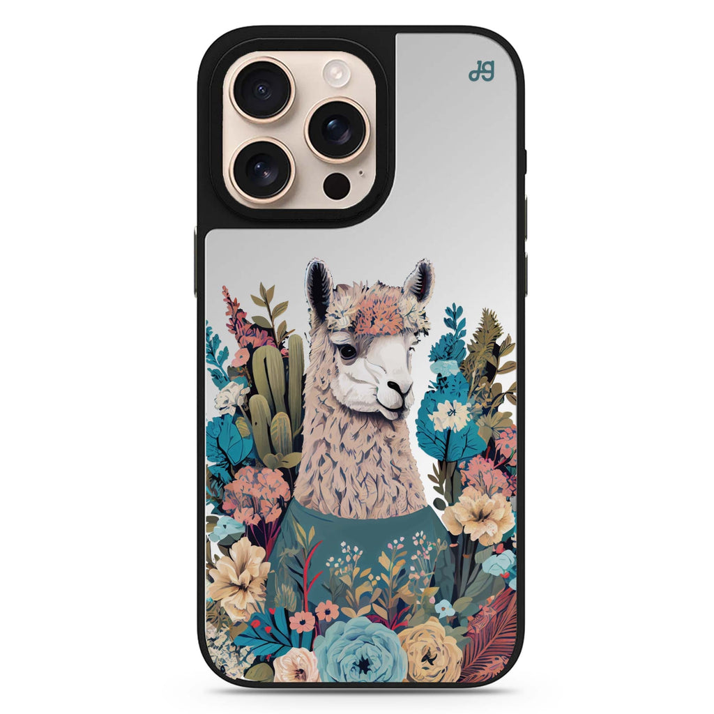 Lama in the garden 鏡面手機殼