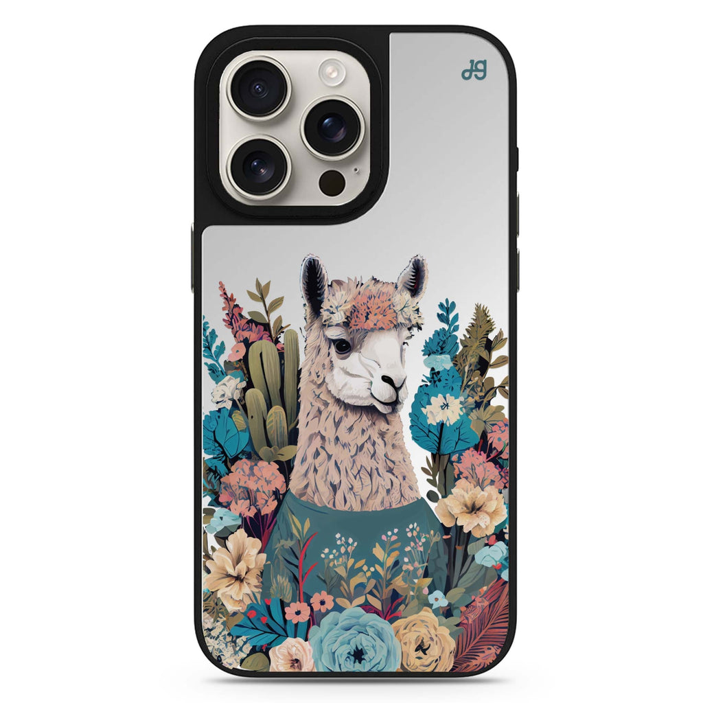 Lama in the garden 鏡面手機殼