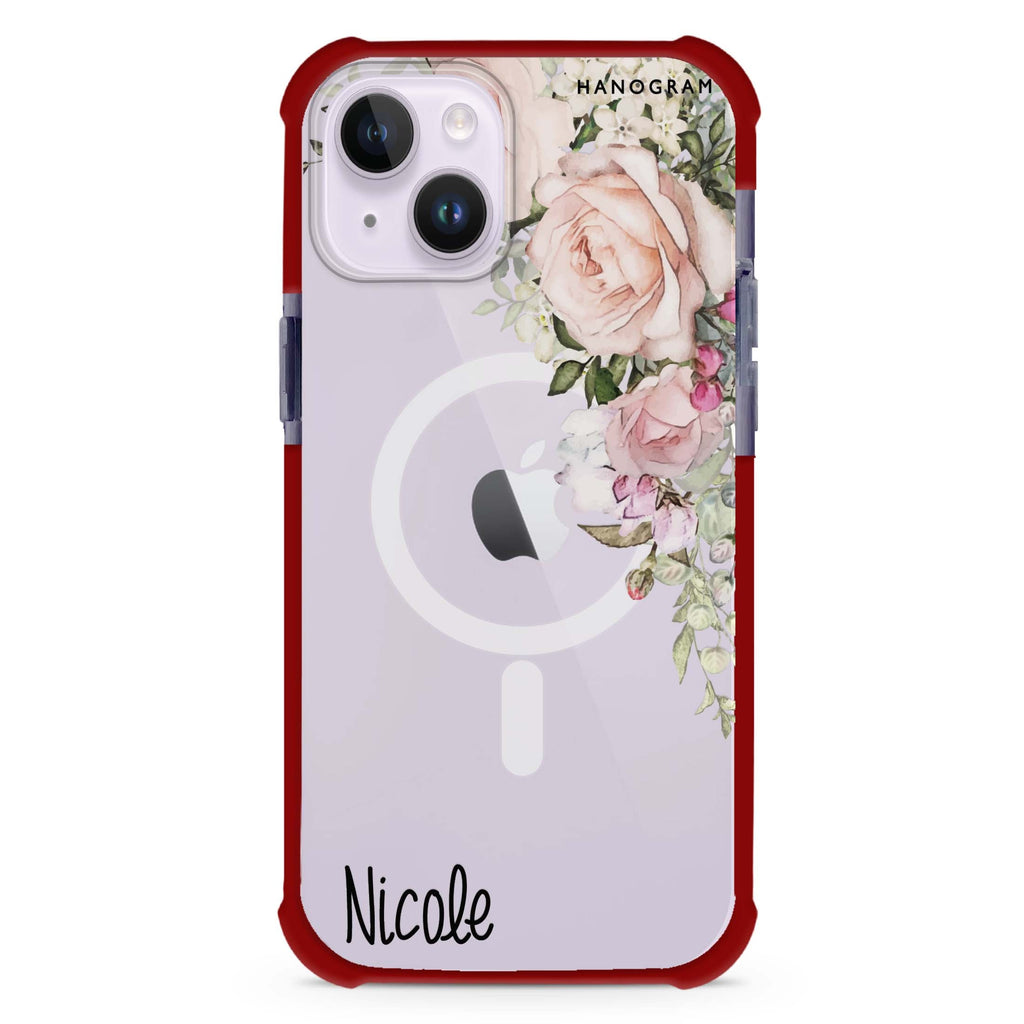 Elegant Rose I iPhone 15 Plus Magsafe 兼容超強防摔保護殼