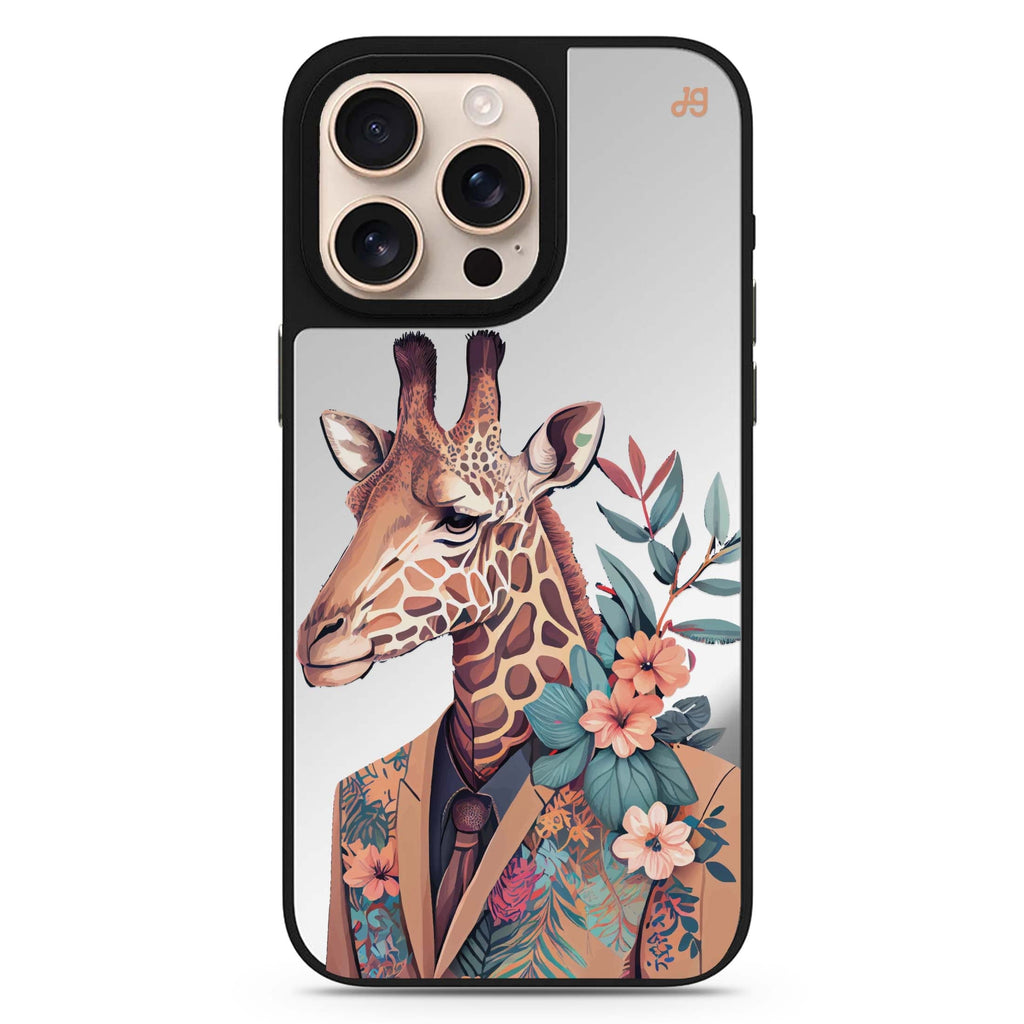 Giraffe & floral 鏡面手機殼