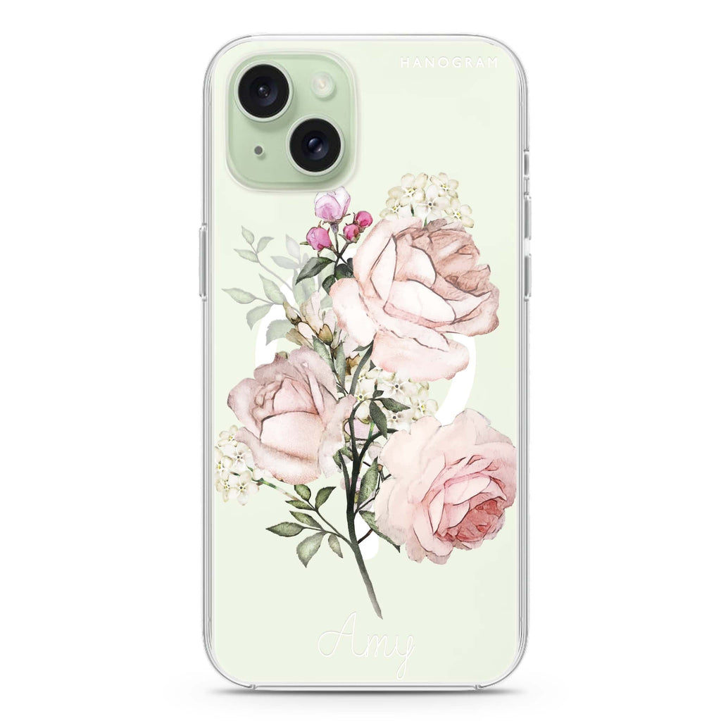 Elegant Rose II iPhone 15 Plus Magsafe 兼容水晶透明保護殼