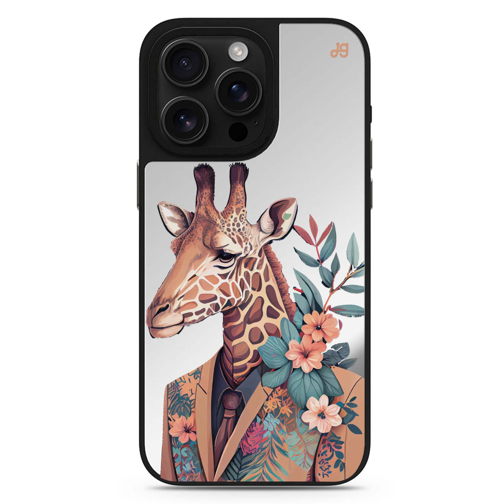 Giraffe & floral 鏡面手機殼