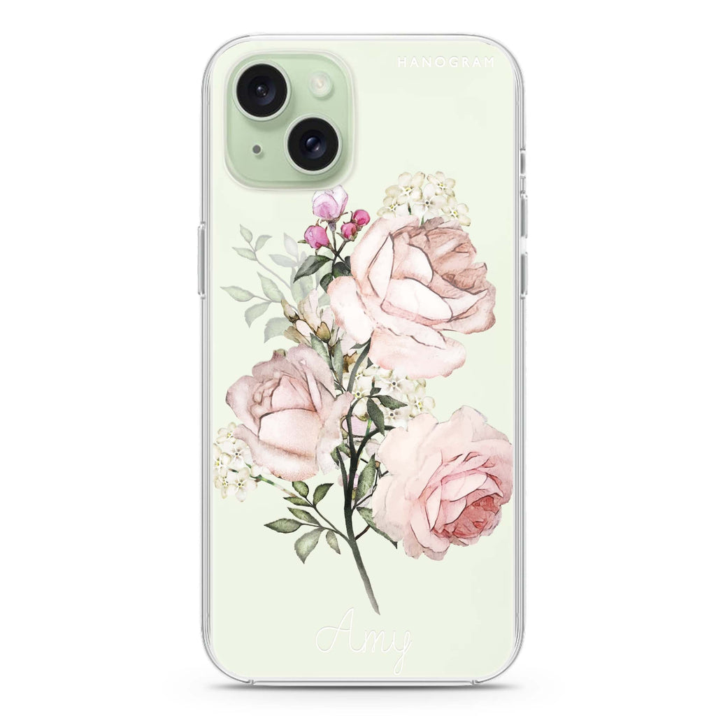 Elegant Rose II iPhone 15 plus 水晶透明保護殼