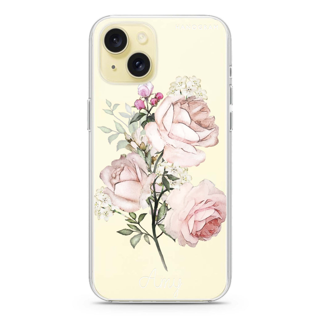 Elegant Rose II iPhone 15 水晶透明保護殼