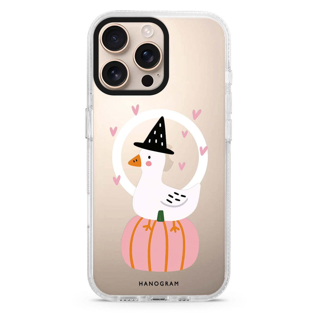 The Pumpkin Perch Goose Magsafe 兼容水晶透明保護殼